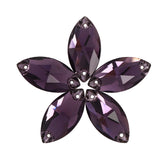 Amethyst Navette Shape High Quality Glass Sew-on Rhinestones WholesaleRhinestone